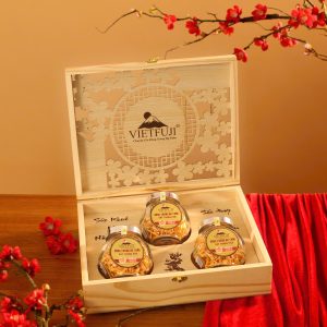 COMBO PHÚC LỘC THỌ (Hộp gỗ - 3 hũ Đông Trùng Hạ Thảo sấy thăng hoa 10gram)